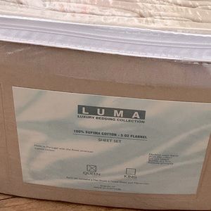 NWT Supima Cotton Flannel Queen Sheet Set
